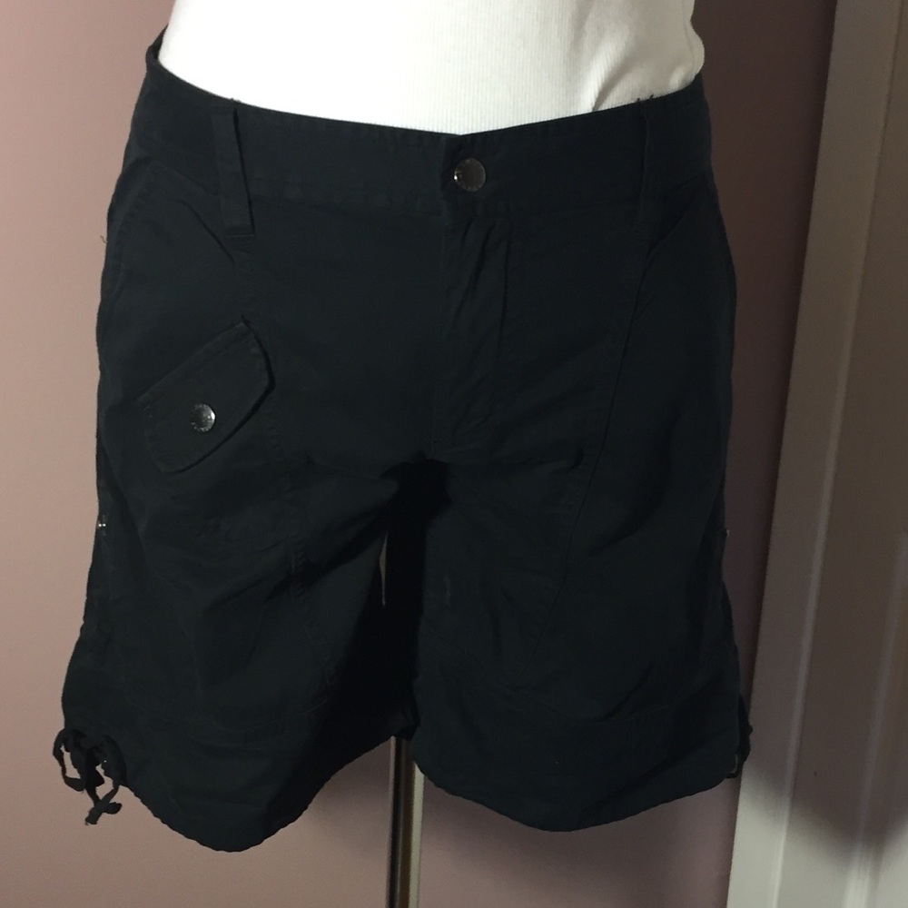 NWOT Armani Exchange Black Cargo Style Shorts